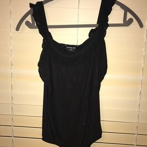 Bebe XS Black bodycon top